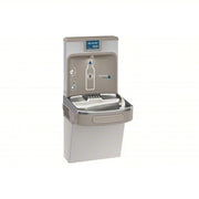 Elkay LZS8WSLP Drinking Fountain with Bottle Filler On-Wall, Refrigerated, 39 1/2 in Ht, Gray, Filtered