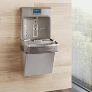 Elkay LZS8WSSP Drinking Fountain with Bottle Filler On-Wall, Refrigerated, 39 1/2 in Ht, Stainless Steel