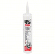 Hercules 25666 Silicone Sealant High Temp, Red, 10 oz, Cartridge, 301% to 500% Elongation Range