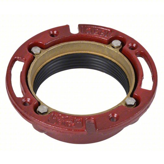 Oatey 42255 Toilet Flange, Red, Cast Iron, 4"