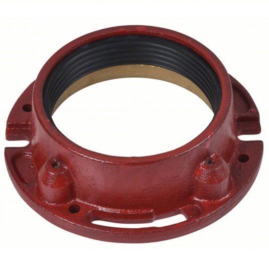 Oatey 42255 Toilet Flange, Red, Cast Iron, 4"