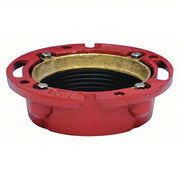 Oatey 42255 Toilet Flange, Red, Cast Iron, 4"