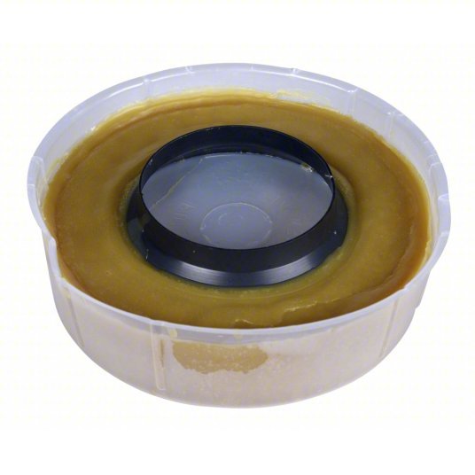 Hercules 90241 Toilet Bowl Ring, Jumbo, For Universal Fit, 3 in to 4 in Size, Wax, Plastic Horn