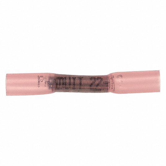 Panduit BSH18-Q Butt Splice Connector, 22 to 18 AWG, PK25