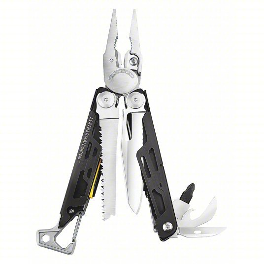 Leatherman 832261 Multi-Tool Plier, 19 Tools, 19 Functions, 4 1/2 in Closed Lg, Stainless Steel