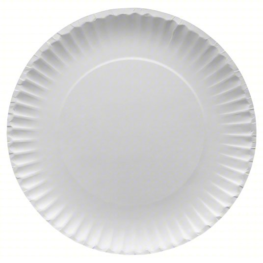 Aspen 20825 Paper, Plate, Round, 9", White, PK250
