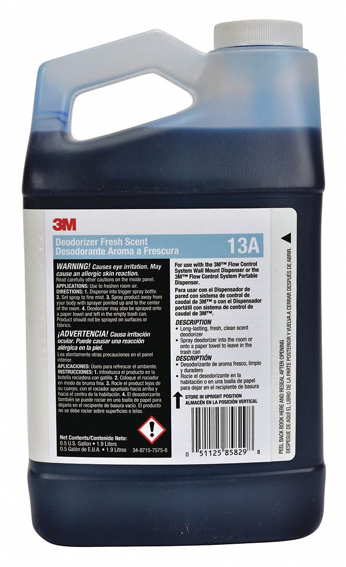 3M 13A Deodorizer, Flow Control, 0.5 gal, Fresh