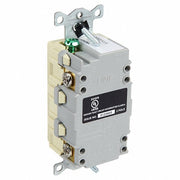Hubbell GFRST20I GFCI Receptacle: Duplex, 1 Phase, NEMA 5-20R, 125V AC, 20 A, 2 Poles, Screw Terminals, Ivory