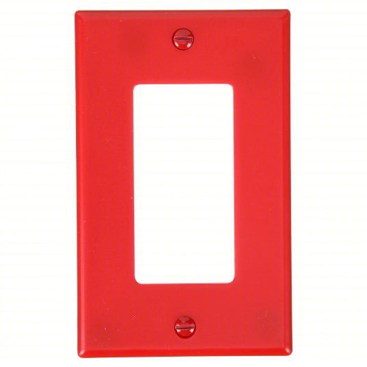 Hubbell GFR82R GFCI Receptacle, 15A, 125VAC, 5-15R, Red