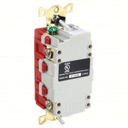 Hubbell GFR82R GFCI Receptacle, 15A, 125VAC, 5-15R, Red