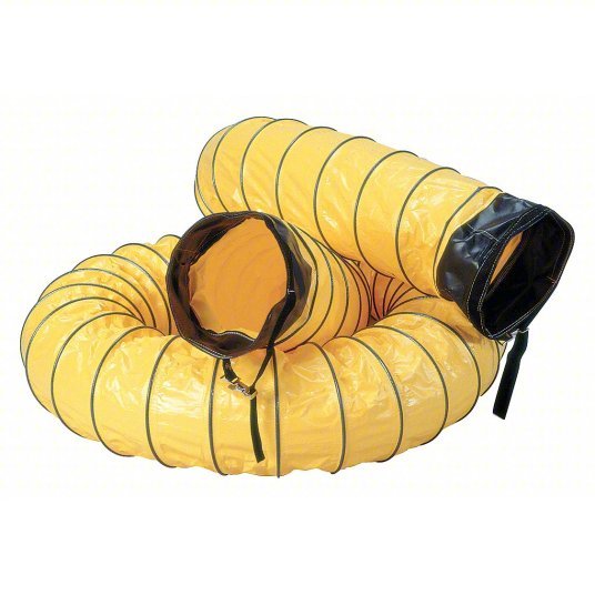 Air Systems SVH-1215 Air Duct 12 in Dia, 15 ft Lg, For Use With Fans, Yellow