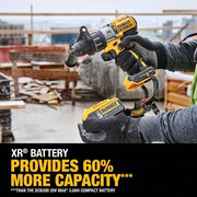 DeWalt DCD996P2 Cordless Hammer Drill Kit 20V, Premium, 1/2 in Chuck, Keyless, 1/2 in Concrete Capacity, 3