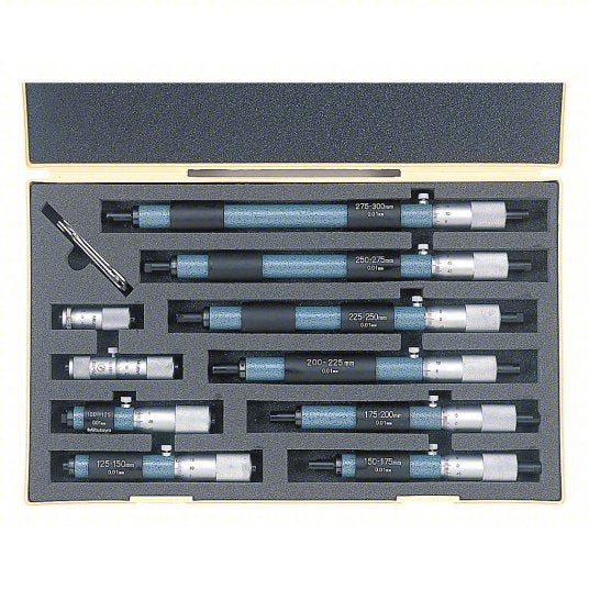 Mitutoyo 133-902 50-300Mm/0.01Mm 10Pcs Inside Mic S