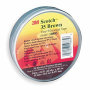 3M 10885 Vinyl Electrical Tape, 35, Scotch, 3/4 in W x 66 ft L, 7 mil thick, Brown, 1 Pack - Redwood.