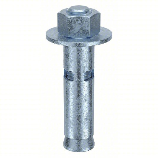 Red Head HN-1222 Sleeve Anchor 2 1/4 in Overall Lg, 1/2 in Dia, 3/8"-16 Thread Size, Steel, Hex, 25 PK