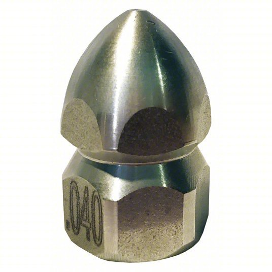 Redwood AL0124722280 Sewer Nozzle 4 Nozzle Size, 5,000 psi Max. Pressure, 3/8 in (F)NPT