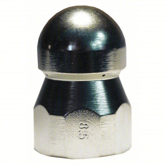 AL0124722330 Sewer Nozzle 8.5 Nozzle Size, 5,000 psi, 9.5 gpm, 5000 to 6000 psi, Fan