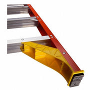 Werner T6202 Step Stool 2 Steps, 2 ft Overall Ht, 300 lb Load Cap, Fiberglass, 2 ft Standing Ht