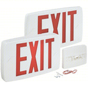 Lithonia LQM S W 3 R 120/277 M6 Exit Sign LED, White, Red, 1 Faces, Ceiling, Not Battery Powered, Without Battery Backup - Redwood.KV3BA31