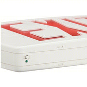 Lithonia LQM S W 3 R ELN 120/277M6 Exit Sign Emergency Battery Backup, LED, White, Red, 1 Faces, Ceiling, Nickel Cadmium, 120/277 V AC