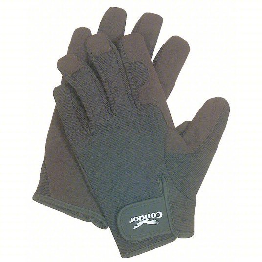 Condor 3BA57 Mechanics Gloves,Black,L,PR