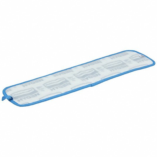 Rubbermaid FGQ41000BL00 Mop Pad Microfiber, Hook-and-Loop Connection, 18 in Wd, 5 in Dp