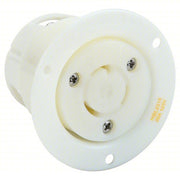 Hubbell HBL2316 20A Flanged Twist-Lock Receptacle 2P 3W 125VAC