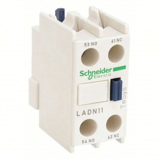 Schneider LADN11 Auxiliary Contact Block 1NO/1NC, 10 A Max Current (AC), Front Mount