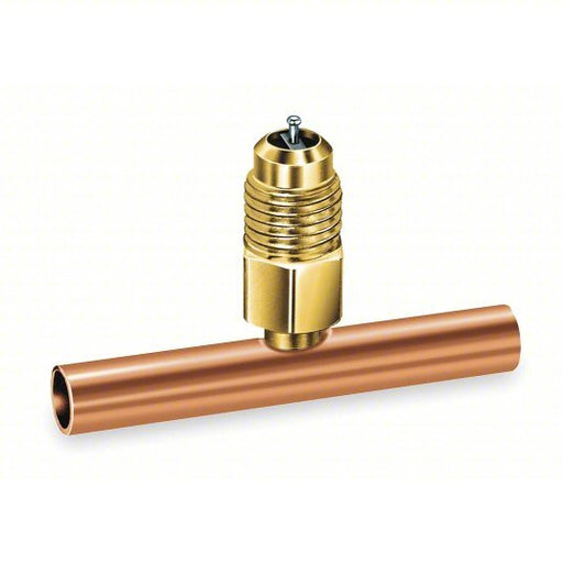 JB Industries A31155 Access Valve Tee Access 1/4 in Male SAE, Line 1/4 in Sweat Female, 4 in Lg, 2 PK