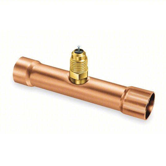 JB Industries A31336 Access Valve Tee Access 1/4 in Male SAE, Line 3/8 in Slip Fit, 3 in Lg, 3 PK