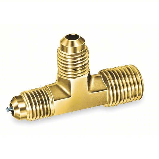 JB Industries A31514 Access Valve Tee Access 1/4 in Male SAE, Line 1/4 in NPT Male, Run, 3 1/4 in Lg, 3 PK