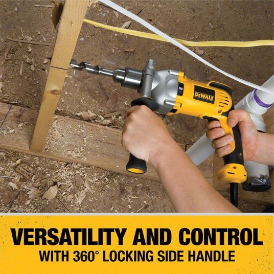 DeWalt DWD210G Drill 1/2 in Chuck Size, Keyed, 1,250 RPM Free Speed, 10 A Current, 120V AC, 4.9 lb Tool Wt