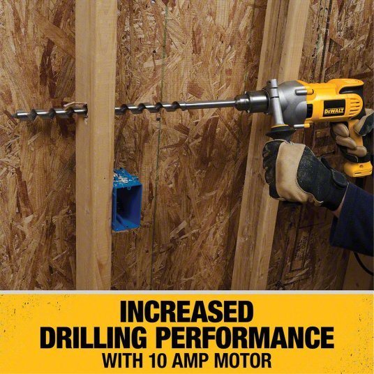 DeWalt DWD210G Drill 1/2 in Chuck Size, Keyed, 1,250 RPM Free Speed, 10 A Current, 120V AC, 4.9 lb Tool Wt