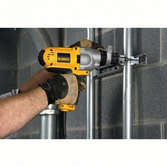 Dewalt DWD525K Hammer Drill Kit Corded, 1/2 in Chuck, 2, 7/16 in Concrete Capa, 3,500 RPM, 13 in Tool Len