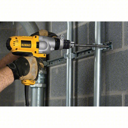 Dewalt DWD525K Hammer Drill Kit Corded, 1/2 in Chuck, 2, 7/16 in Concrete Capa, 3,500 RPM, 13 in Tool Len