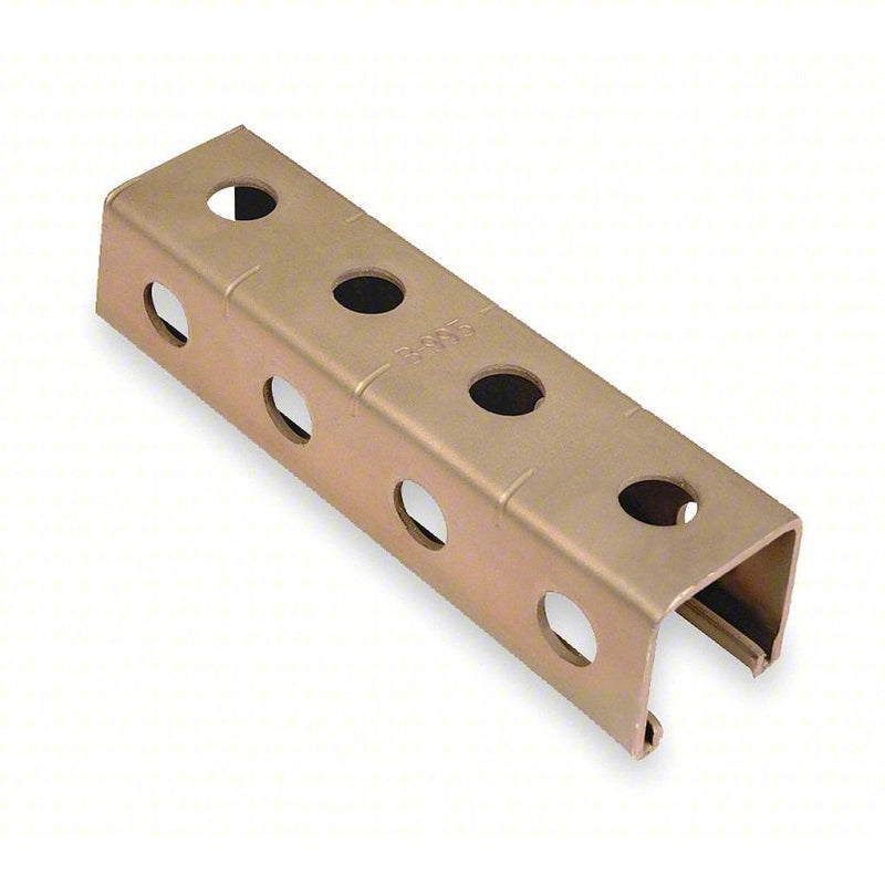 Kindorf B 995 10 Single Strut Channel Punched Hole Steel, Electroplated, 12 ga Gauge