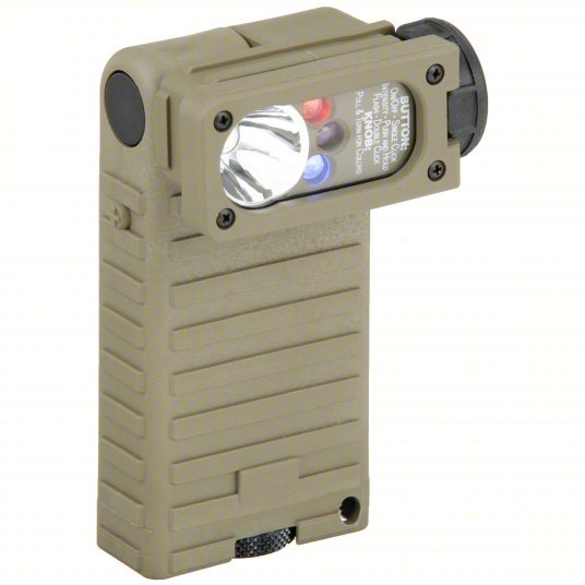 Streamlight 14000 Right Angle Flashlight 55 lm Max Brightness, 5.5 hr Run Time at Max Brightness, Tan, IR
