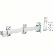 Rockwood 580-8.26D Surface Bolt Satin Chrome, 3/4 in Bolt Head Dia., Steel/Stainless Steel, 2 in Wd, 8 in Lg
