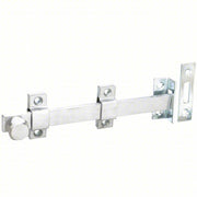 Rockwood 580-8.26D Surface Bolt Satin Chrome, 3/4 in Bolt Head Dia., Steel/Stainless Steel, 2 in Wd, 8 in Lg