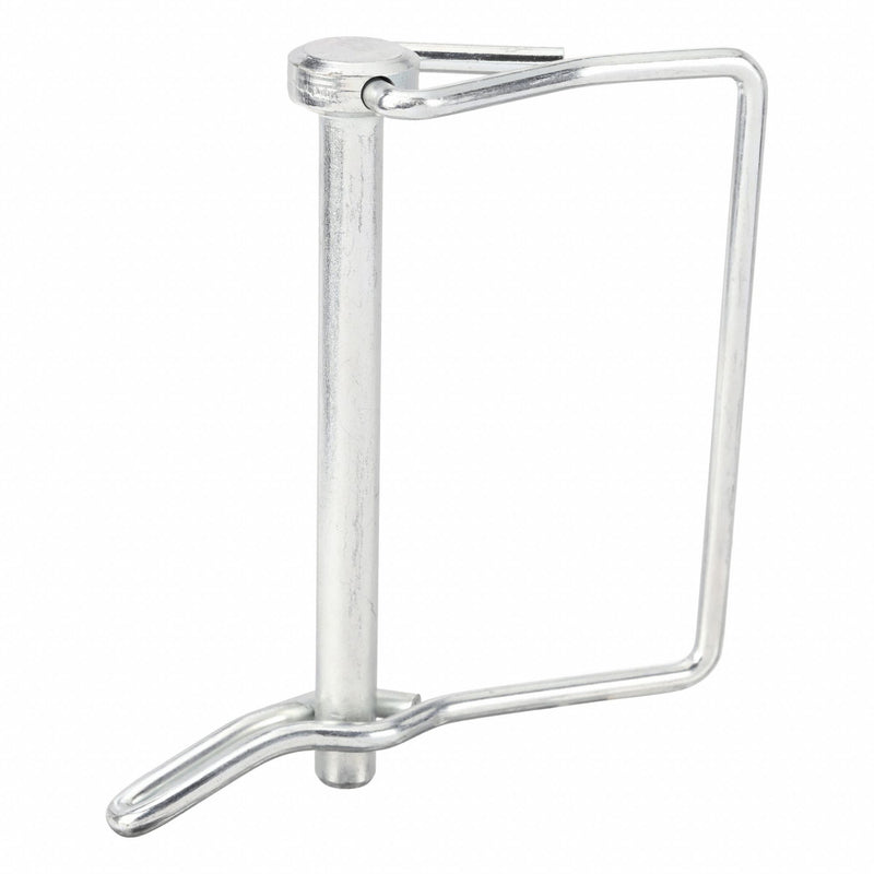 Approved Vendor U39686.025.0250 Safety Pin, 2.75in L, 1/4 in dia, Steel, PK5, Inch, 0.12 in Wire Dia, 2 3/4 in Shank Lg, Tab Lock, 5 PK