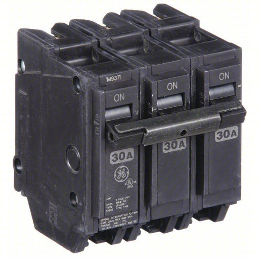GE THQL32030 Miniature Circuit Breaker THQL, 30 A, 120/240V AC, Three Phase, 10kA at 120/240V AC, Std - Redwood.KV3HXN2