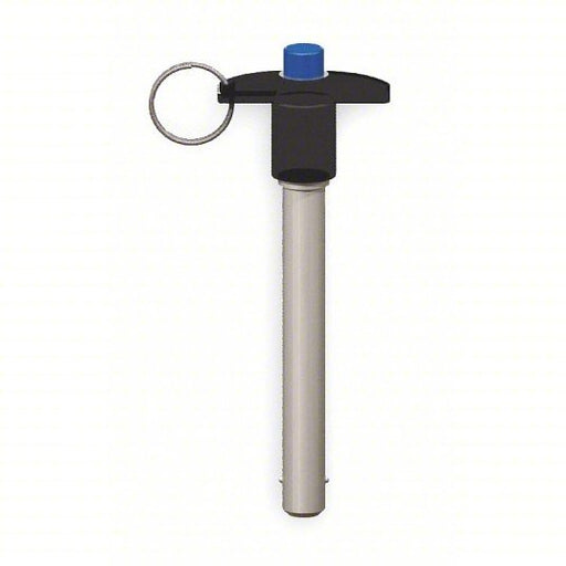 Innovative Components GL6X1500T-01 Quick Release Pin T-Handle, 3/8 in Shank Dia, 1 1/2 in Shank Lg, Steel, Zinc Finish, Push Button