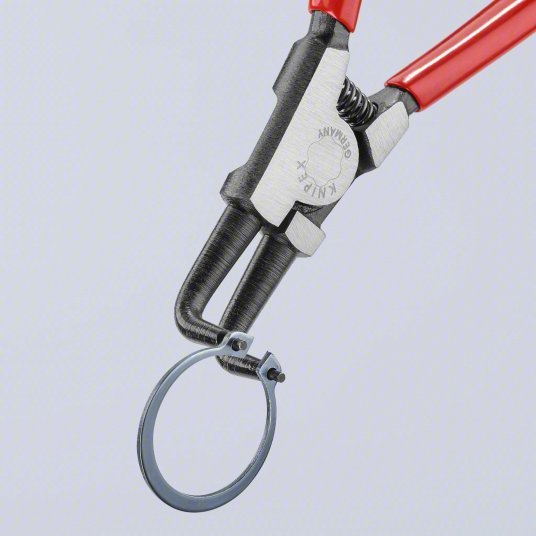 Knipex 46 21 A21 SBA Retaining Ring Plier External, For 19 mm to 60 mm Shaft Dia, 0.071 in Tip Dia, 6 3/4 in Overall Lg