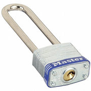 Master Lock 7KALJ-P316 Padlock 2 1/2 in Vertical Shackle Clearance, 1/2 in Horizontal Shackle Clearance, P316 Key, Steel