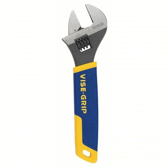Irwin 2078606 Adjustable Wrench Alloy Steel, Chrome, 6 in Overall Lg, 1 in Jaw Capacity