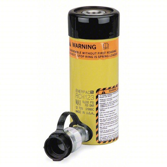 Enerpac RCH206 General Purpose Hydraulic Ram 20 ton Nominal Capacity, 6 in Nominal Stroke Lg, 1.06 in, RCH