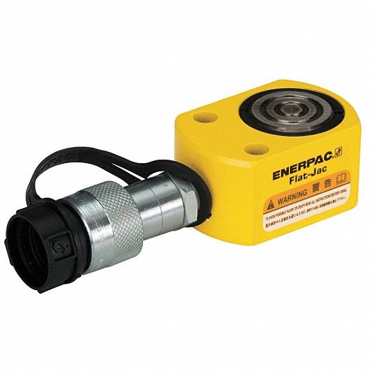 Enerpac RSM100 Hydraulic Ram Single Acting, 10 ton Nominal Capacity, 3/8 in Nominal Stroke Lg, Steel