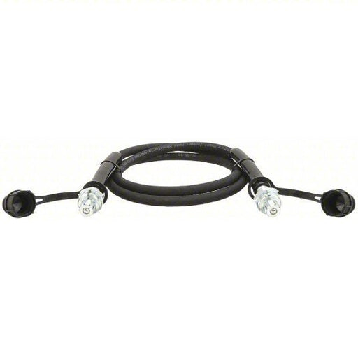 Aeroquip HC-9206C Hydraulic Hose Assembly 1/4 in ID, M Coupler x M Coupler, 6 ft Lg, Black, Rubber