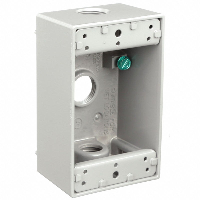 Bell 5320-0 Electrical Box Aluminum 1 Gang 1/2 in Hub