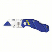 Irwin 2089100 Folding Utility Knife 4 in/5 3/4 in, Bi-Metal, Metal, 1 Blades Included, Includes Pocket Clip